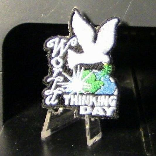 Girl Scout Round "World Thinking Day" Activity Patch
