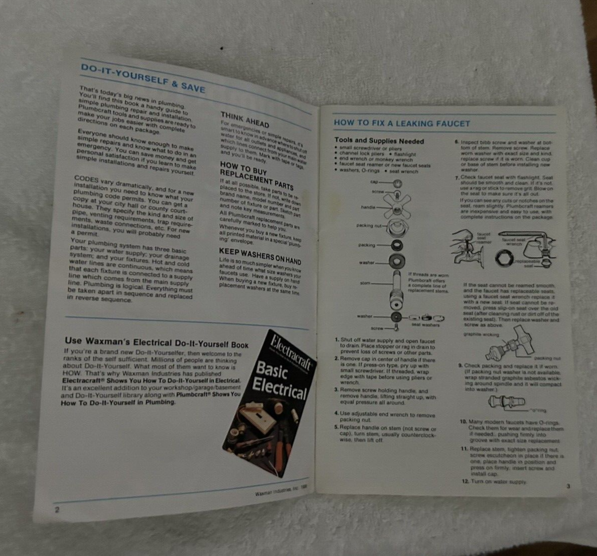 PLUMBCRAFT: BASIC PLUMBING BOOKLET  1986