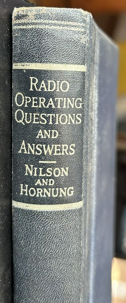 Softcover: Radio Operating Questions and Answers-Nilson and Hornung (1948)