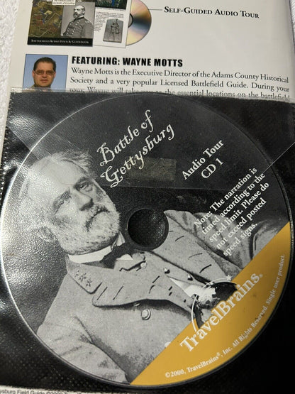 GETTYSBURG FIELD GUIDE  TRAVEL BRAINS BATTLEFIELD AUDIO TOUR  2000