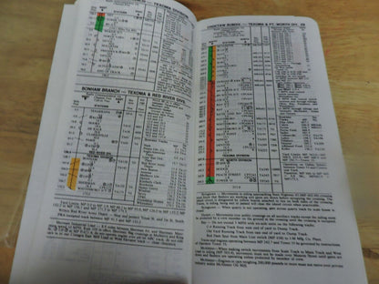 UNION PACIFIC RAILROAD CO. SYSTEM TIMETABLE NO. 7 1989