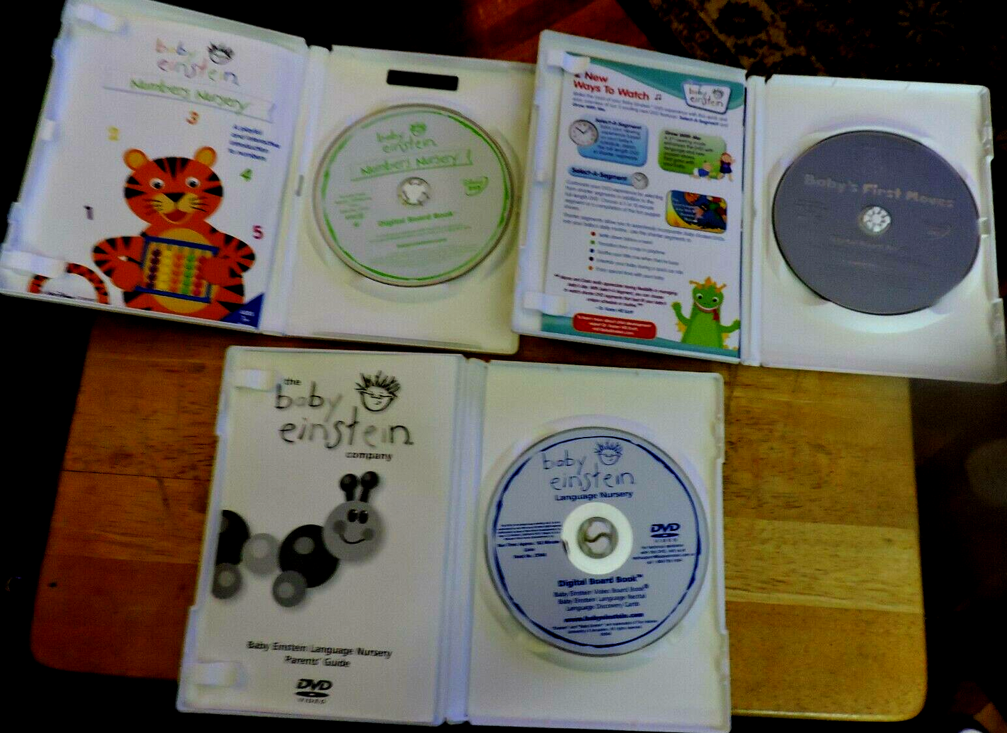 baby einstein SET OF 3 DVDs AGES 12 -18 MONTHS