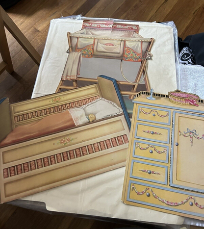QUEEN HOLDEN "BABY STUFF"  12 PIECES: BASSINET, DRESSER, BUGGIES, BED, ECT.