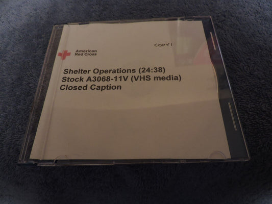 Red Cross CD: Shelter Operations (Closed Captions)