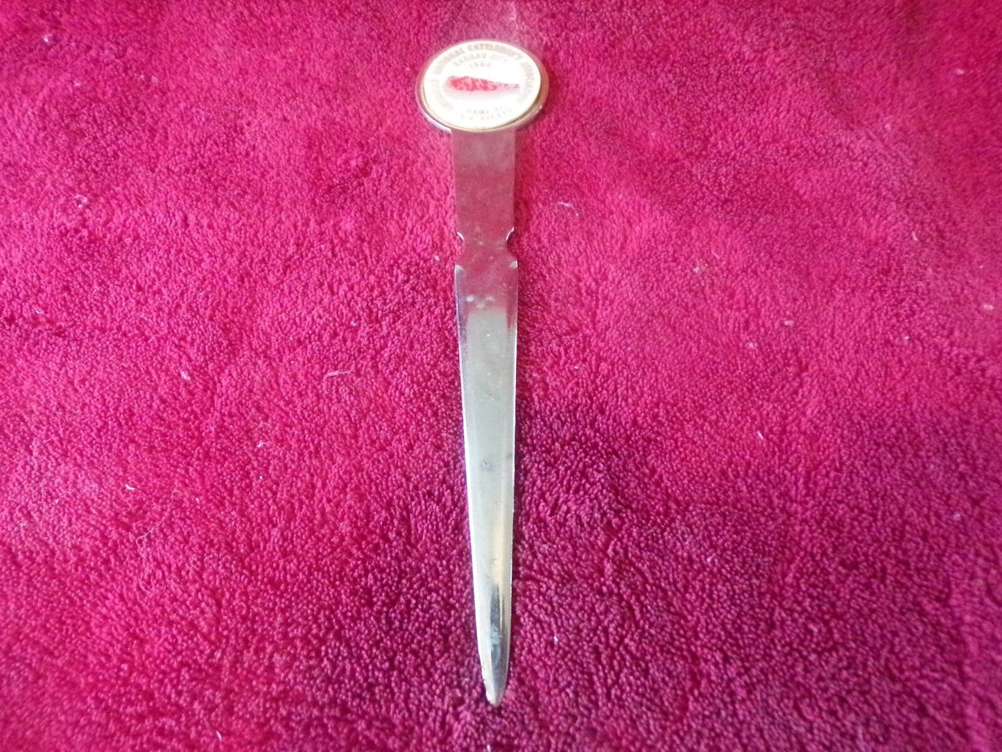 Letter Opener: United Nat. Cattleman's Assoc.- K.C., 1966, "Home of KC Steaks"