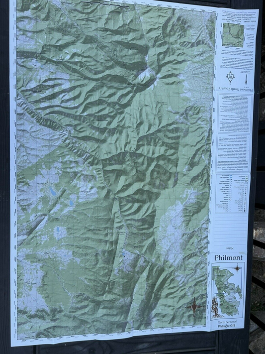 2023 Issue PHILMONT SCOUT RANCH-North Sectional GIS Map (Weatherproof)