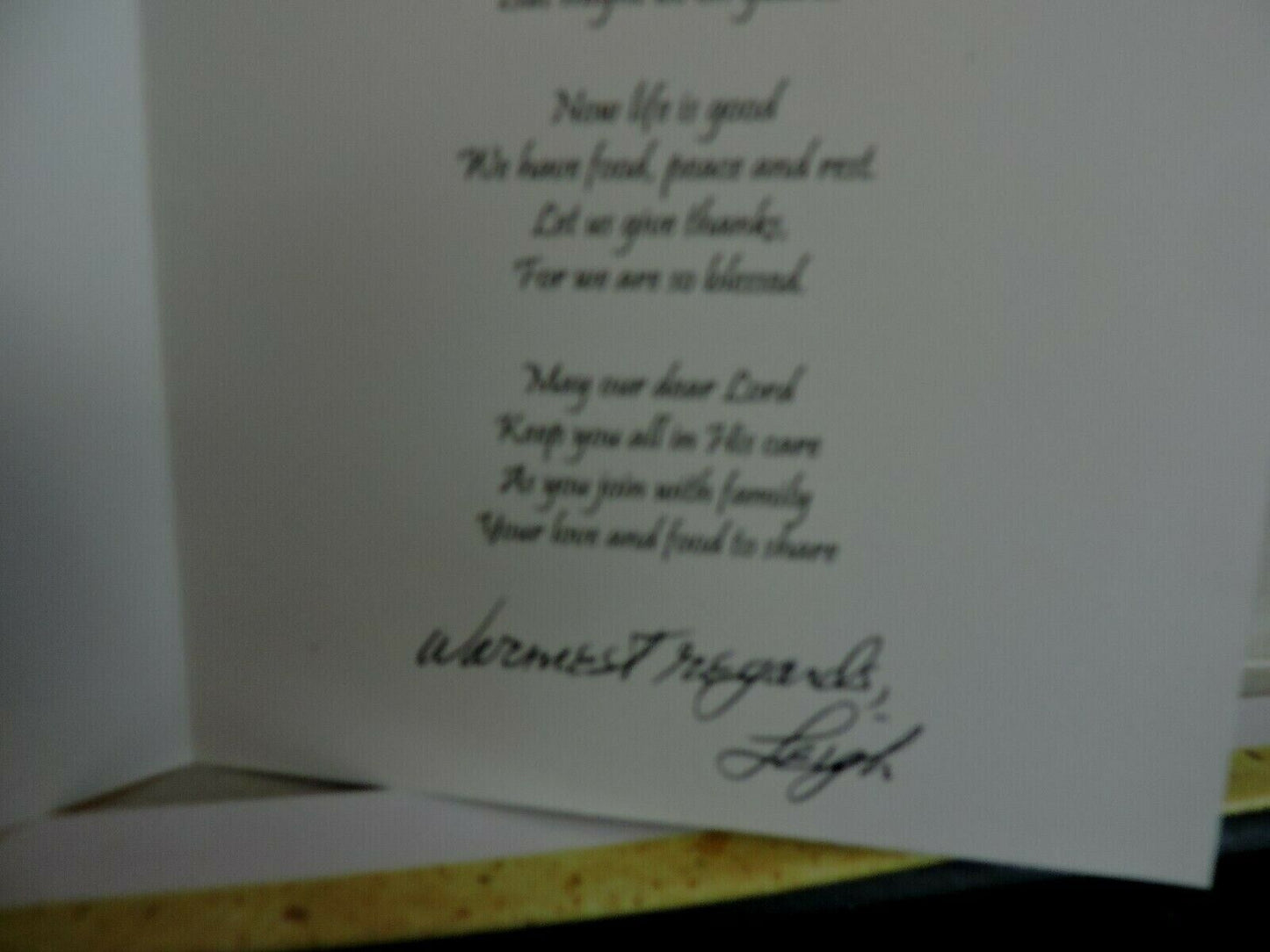 HAPPY THANKSGIVING ORIGINAL PAINTING AND VERSE BY LEIGH McSHERRY 2/50