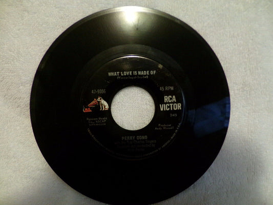 Perry Como Sings: You Made It That Way & What Love is Made of Vinyl Record 45RPM