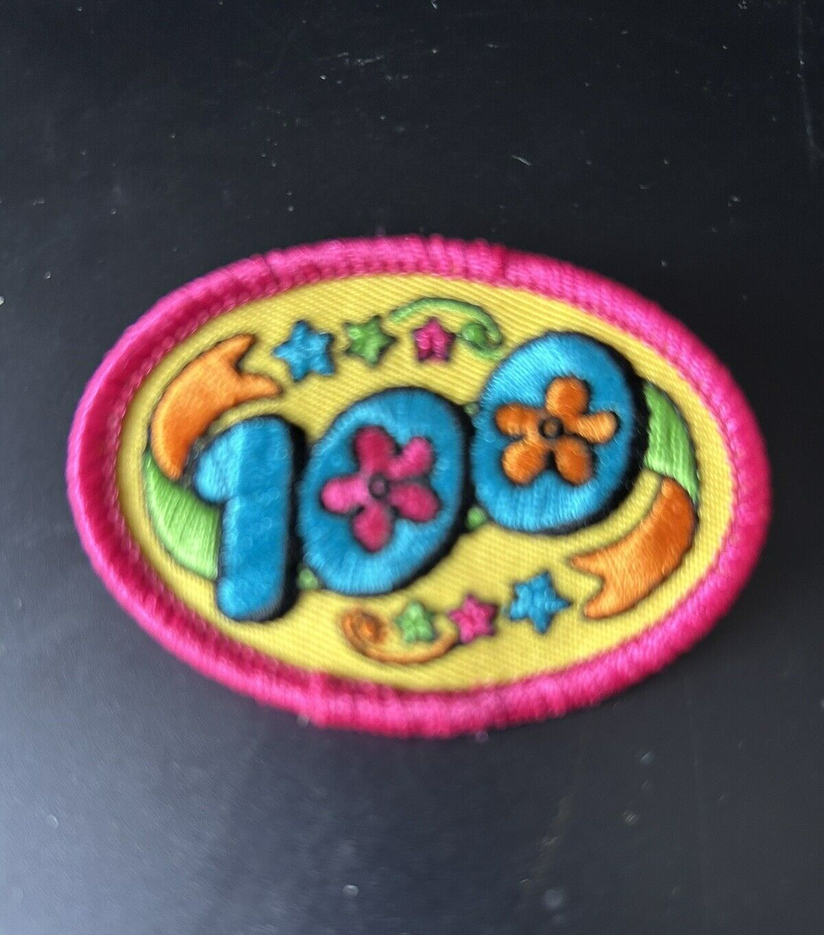 Official Girl Scouts:  "100" Patch (Cookie Sales)