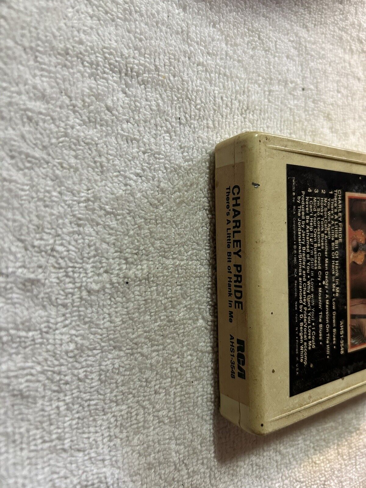 8 TRACK TAPE:   CHARLEY PRIDE, THERE'S A LITTLE BIT OF HANK IN ME 1980