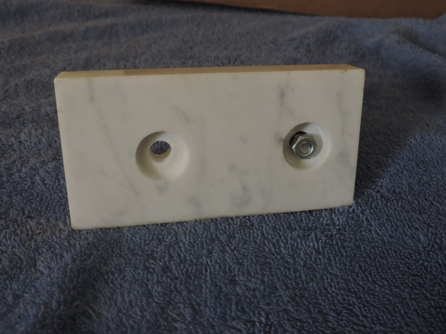 Volleyball Trophy, White, Marble Base (5" Long X 2 1/2" Wide X 5" High)