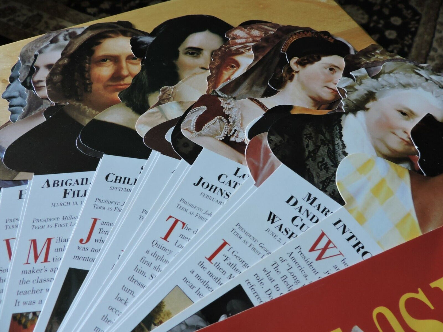 FIRST LADIES ---FANDEX---FROM MARTHA WASHINGTON TO LAURA BUSH