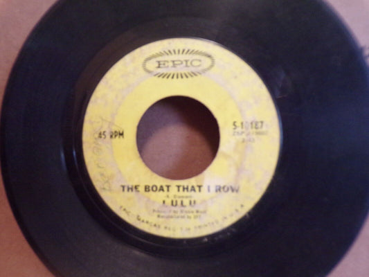 Presented by Lulu TheBoat that I Row/ To Sir With Love Vinyl Record