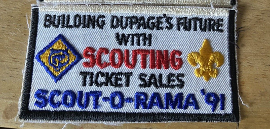BSA Patch:Scout-O-Rama 1991 Dupage Area Council Ticket Sales Patch