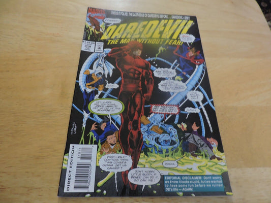 DAREDEVIL THE MAN WITHOUR FEAR!  #318 JULY  1993