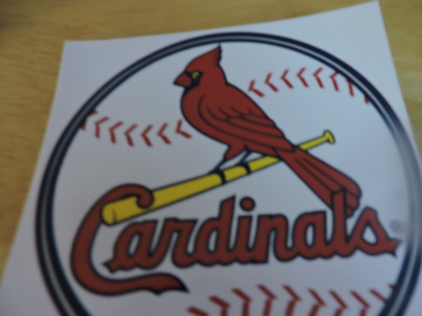 ST. LOUIS CARDINALS STICKERS  4 INCHES ROUND