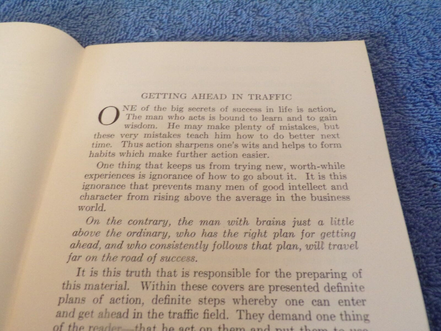 Vintage Book-1936: Getting Ahead In Traffic: Part 1 - The Planning Course