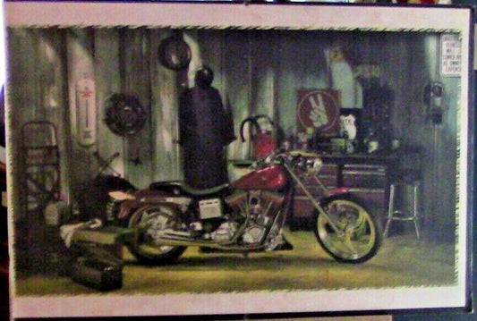 Vintage Barn Find: Harley Davidson "In the Garage" Poster