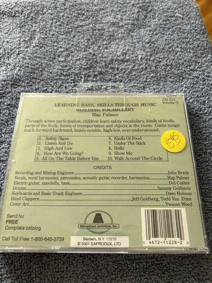 LEARNING BASIC SKILLS THROUGH MUSIC VOLUME IV: VOCABULARY  HAP PALMER 2001