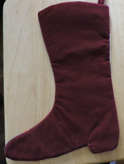 BOOT-- CHRISTMAS STOCKING 16X11 INCHES