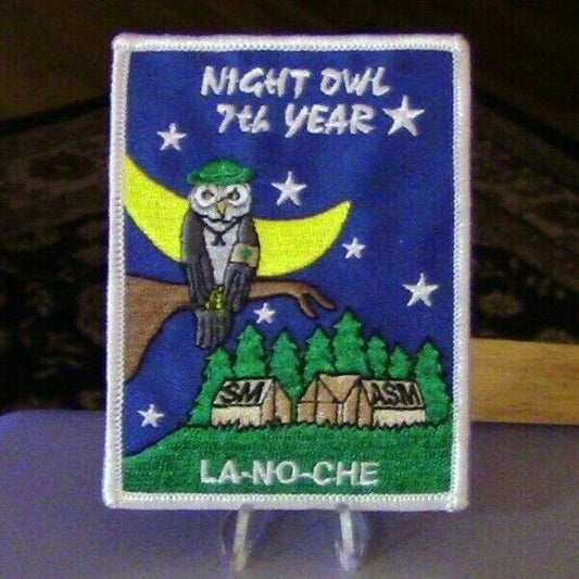 BSA: LA-NO-CHE: Central Florida Council, Night Owl 7th Year Patch