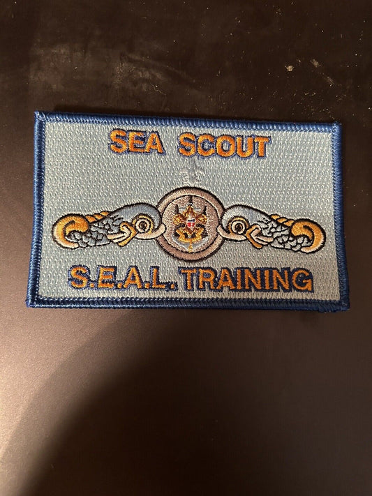 Unique BSA/Sea Scout: Collectors Patch (2 1/2" X 4") COMMEMORATE SEAL TRAINING