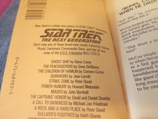 Star Trek: Enemy Unseen by V. E. Mitchell (1990, Paperback)