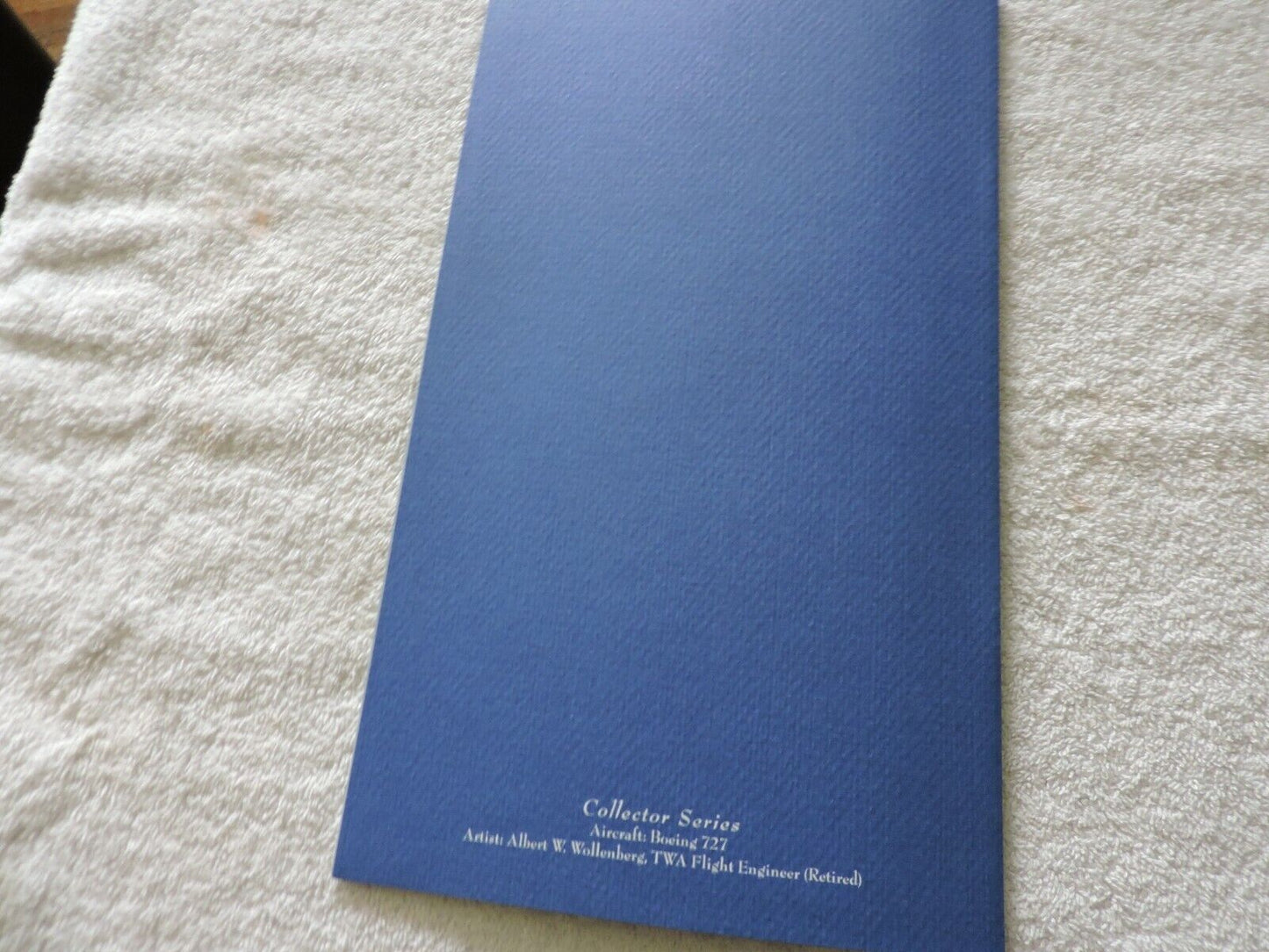 COLLECTIBLE TRANS WORLD AIRLINE ROYAL AMBASSADOR FLIGHT MENU