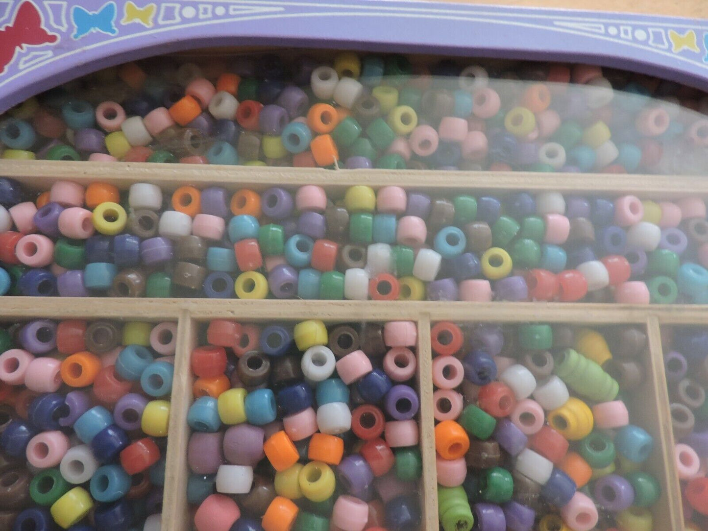 BOX OF CRAFT BEADS
