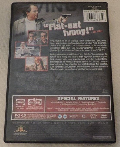 Bandits (DVD, 2002, Special Edition)-Bruce Willis/Billy/Bob Thornton