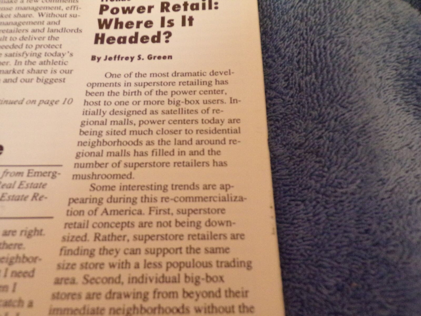 The Carlson Report for Shopping Center Management - May 1995 Edition
