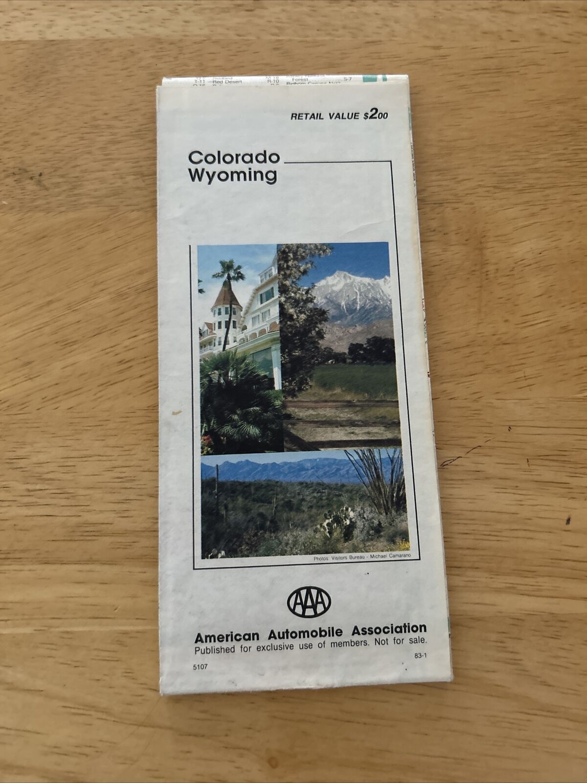Colorado Wyoming AAA Road Map