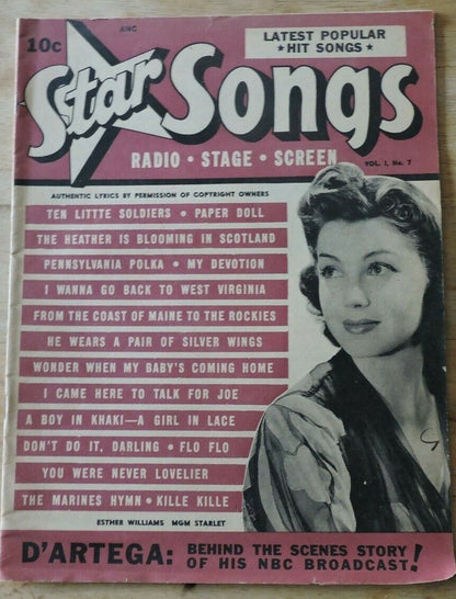 Star Songs Vol. 1 No. 7 Magazine, published 1942