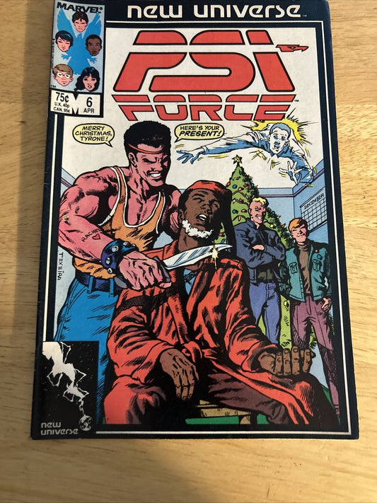 PSI Force New Universe Marvel Comic Issue 6, April, 1987