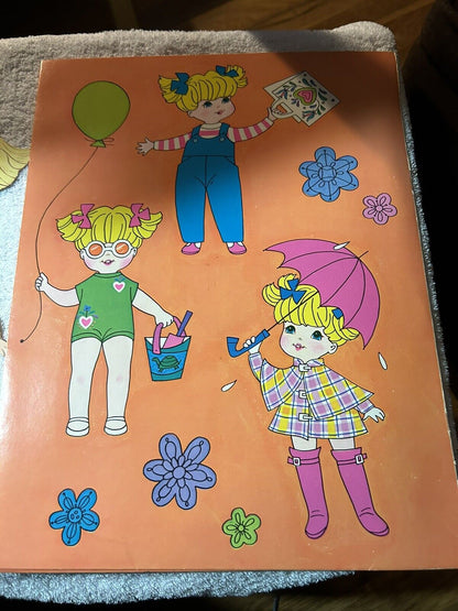 WHITMAN BABY GO BYE BYE PAPER DOLL AND CLOTHES ( BUGGY NOT INCLUDED) 1971