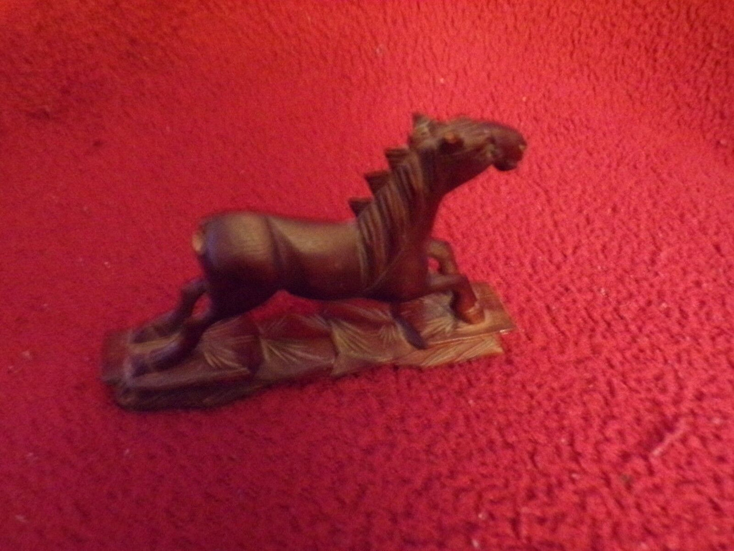 Hand Carved Wooden Horse (4" long X 2 1/2" High)