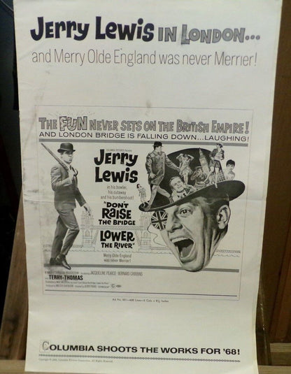 1968 Dont Raise The Bridge, Lower the River Pressbook-Jerry Lewis