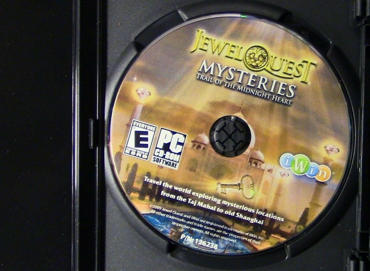 PC CD-ROM-Game: Jewel Quest Mysteries (Trail of the Midnight Heart)