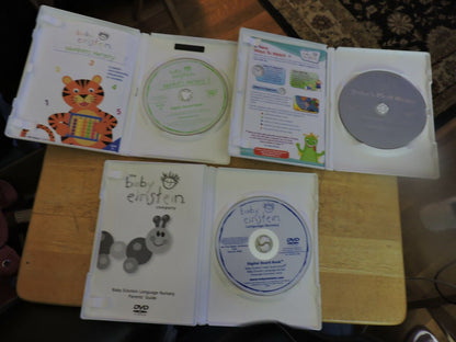 baby einstein SET OF 3 DVDs AGES 12 -18 MONTHS