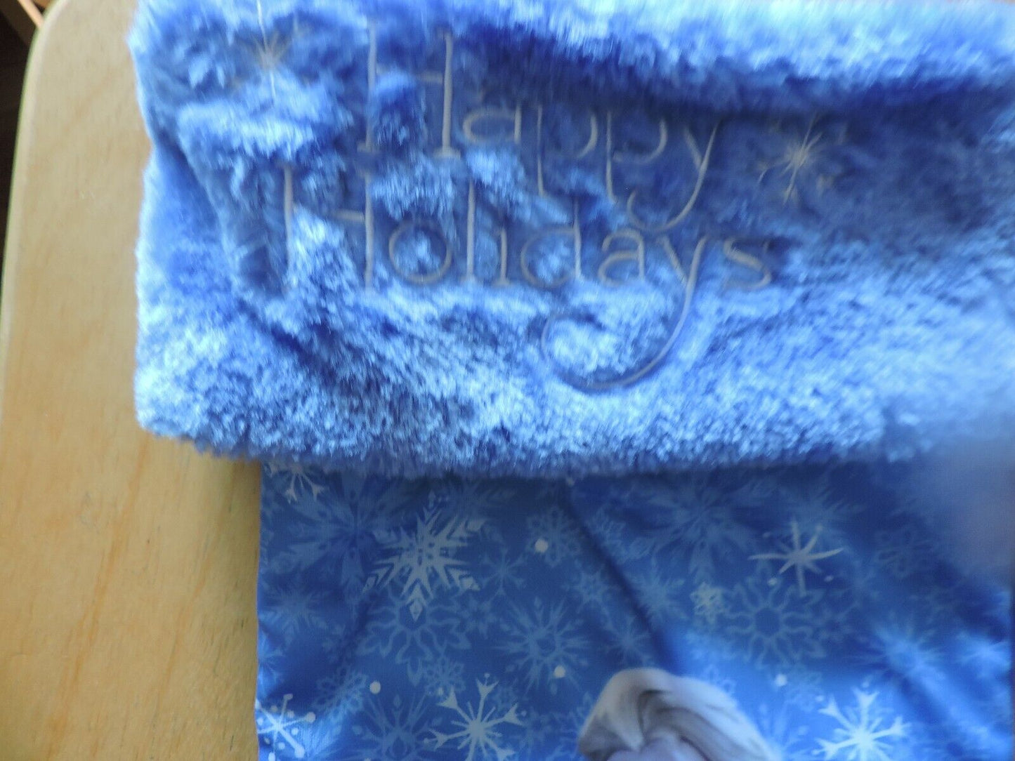 HAPPY HOLIDAYS CHRISTMAS STOCKING 16X9 INCHES