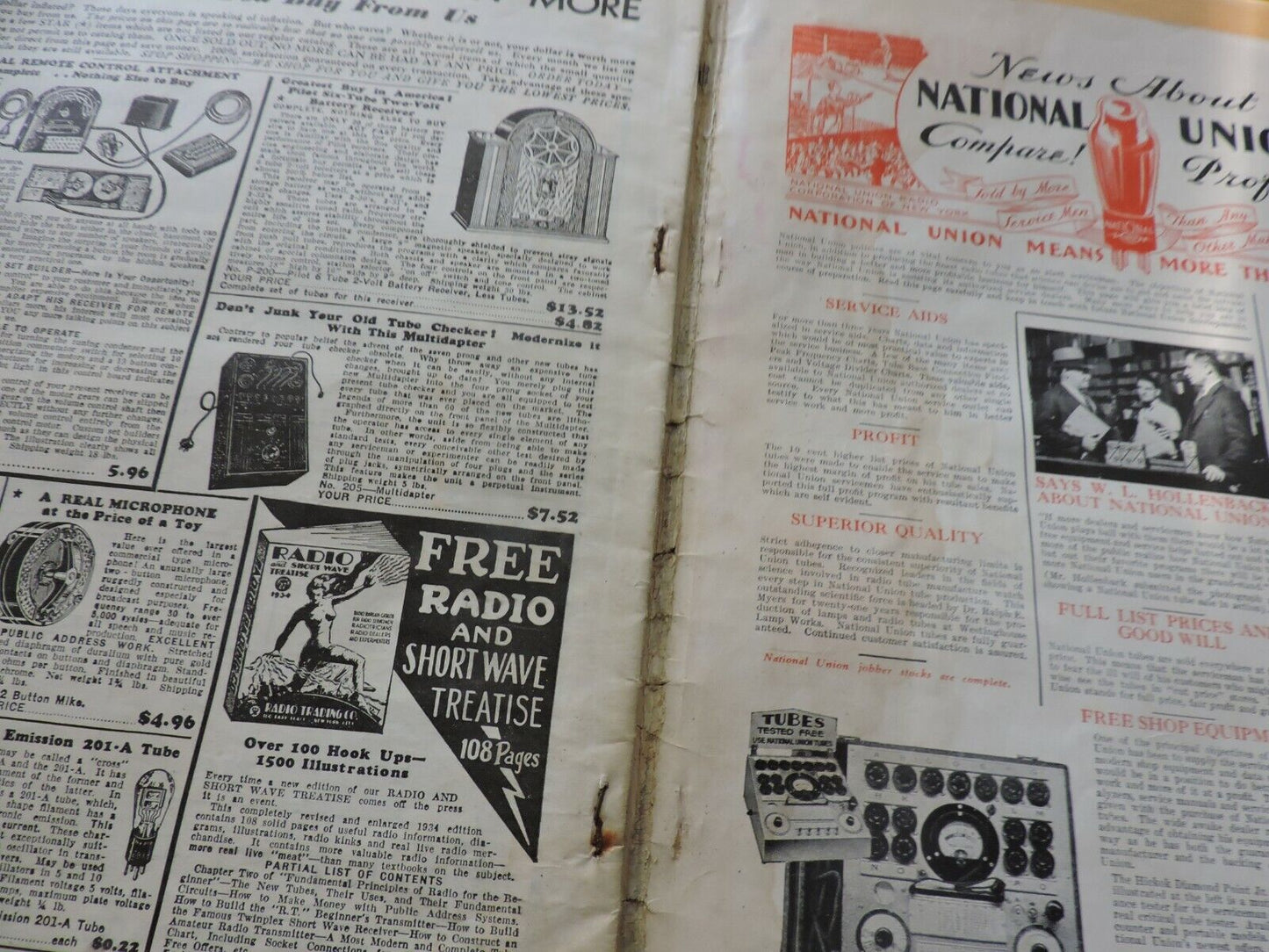 RADIO CRAFT MAGAZINE APRIL  1934