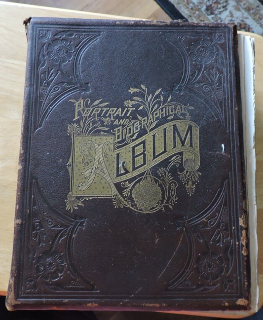 VINTAGE: 1888 PORTAIT AND BIOGRAPHICAL ALBUM LIVINGSTON COUNTY, IL