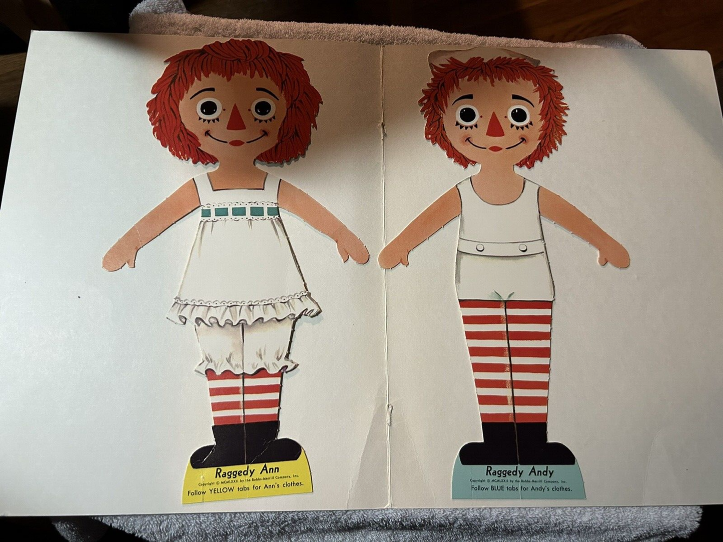 WHITMAN RAGGEDY ANN AND ANDY LOLLIPOP FASHIONS FOR PAPER DOLLS 1972