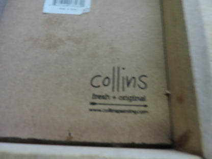 COLLINS BOX SIGN: "SHE DESIGNED A LIFE THAT SHE LOVED"  7X5 INCHES