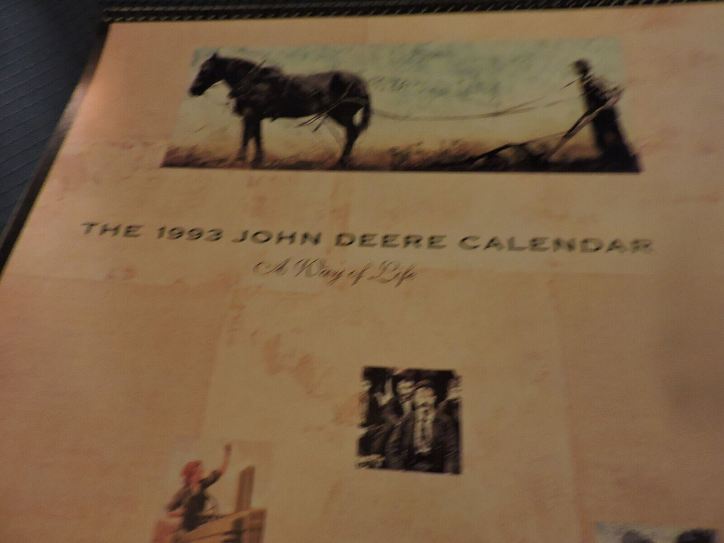 SMITH COUNTY IMPLEMENT, INC  1993 A WAY OF LIFE   JOHN DEERE CALENDAR