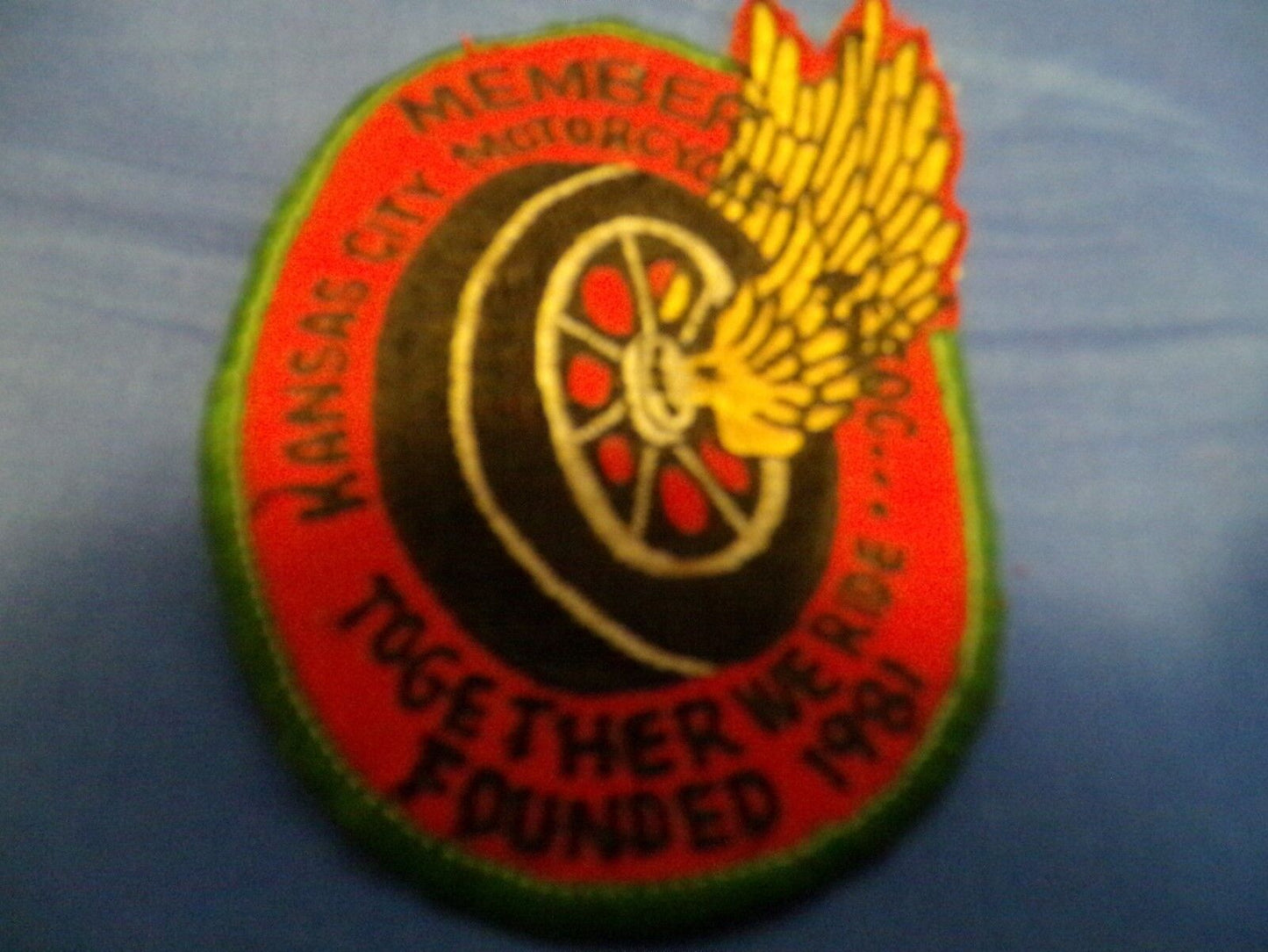 Kansas City Motorcycle Association Patch-"Established 1981"