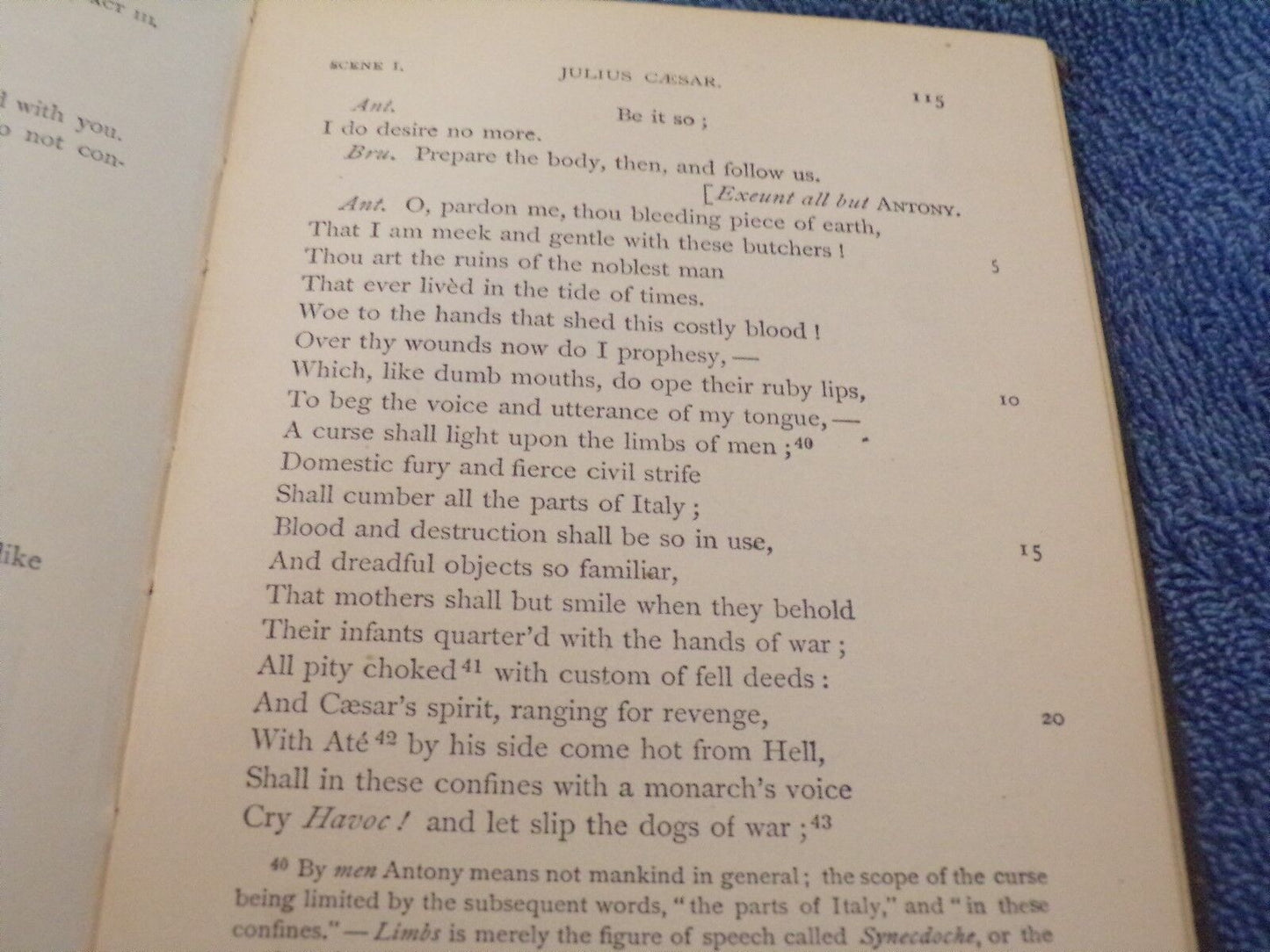 English Standard Edition: "Julius Caesar" by Shakespeare 1879 Printing