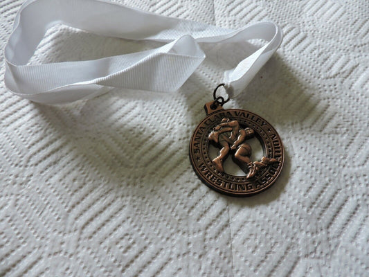 SANTA CLARA VALLEY WESTLING ASSSOCIATION- WITH WHITE RIBBON 2 INCH ROUND