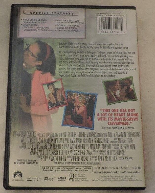Superstar (DVD, 2000, Sensormatic Widescreen)-Mary Katherine Gallagher/Ferrell