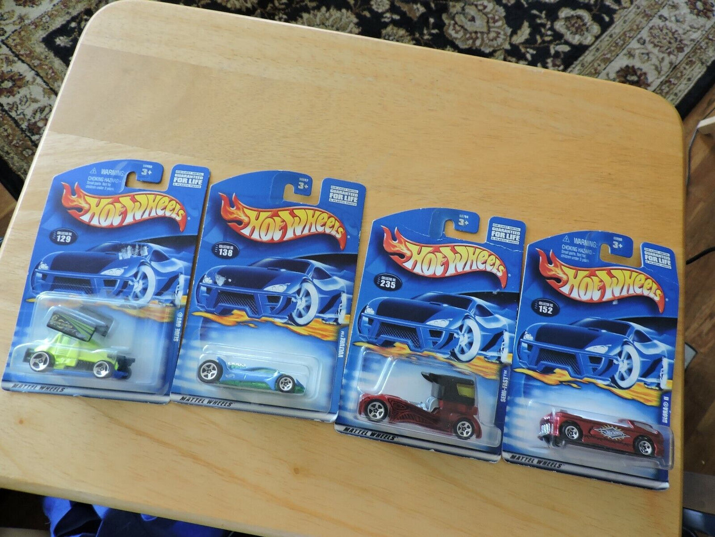 HOT WHEELS CARS--SET OF FOUR--# 129, 138, 152, 235